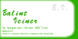 balint veiner business card